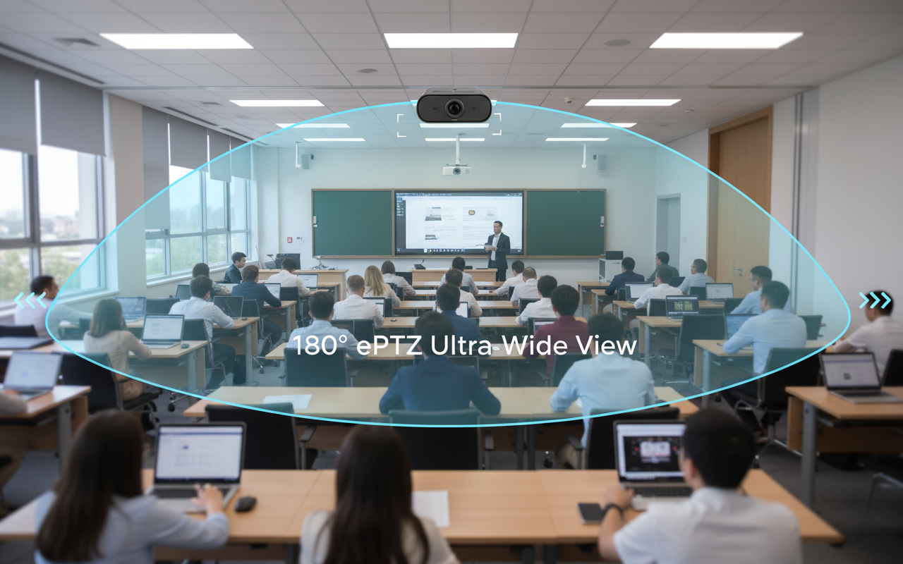 180 degree FoV ePTZ